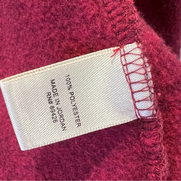 G.H. Bass & Co Red Fleece Zip Vest XS Lightweight Full Zip Outdoor Layer - Picture 6 of 13